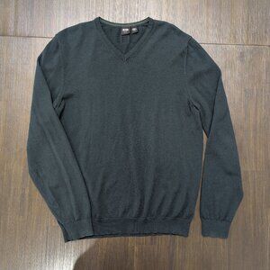 Hugo Boss | Men's XL Dark Green V-Neck Sweater